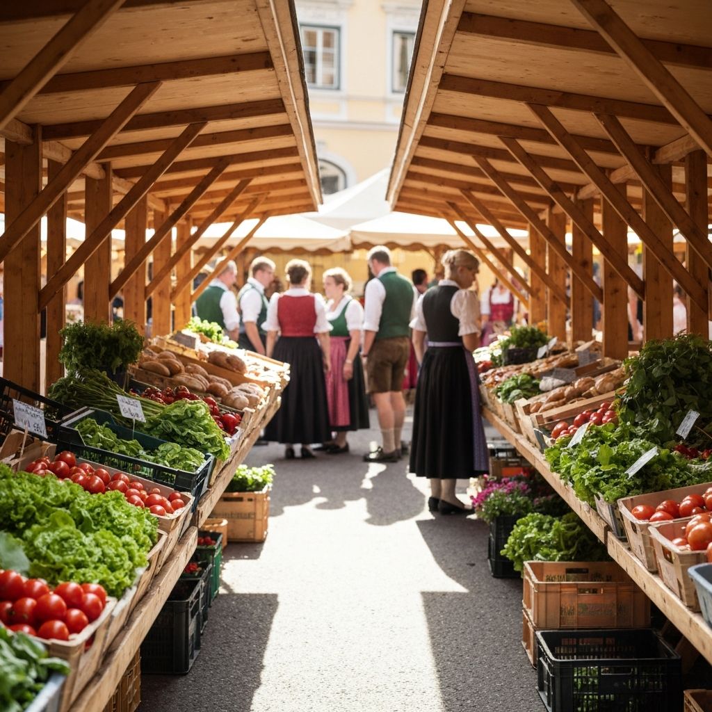 Traditioneller österreichischer Markt